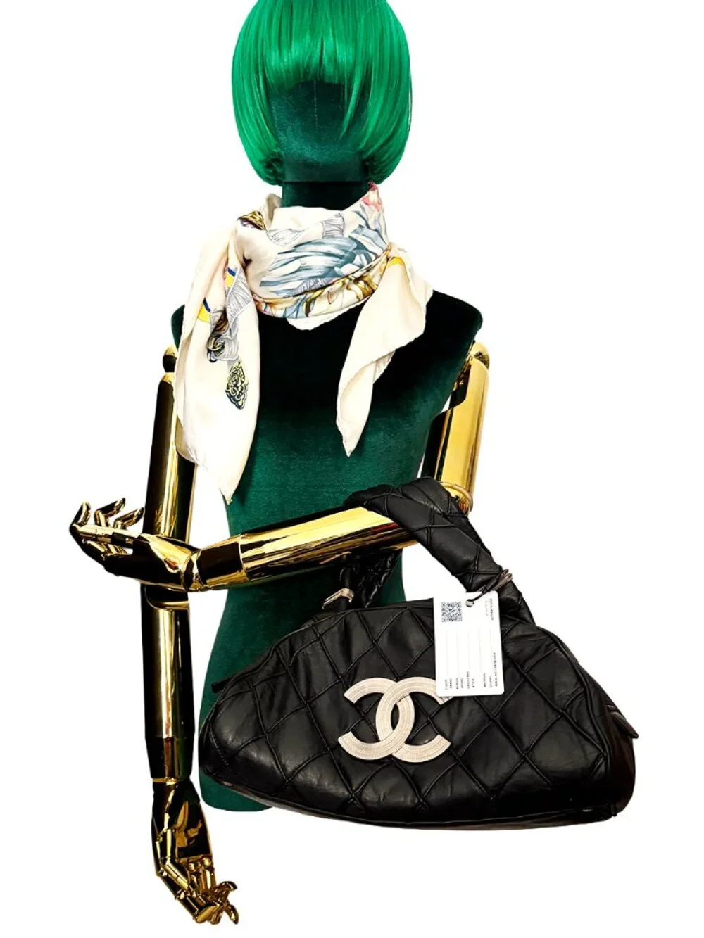 Chanel Black Quilted Leather Chanel Bowler bag